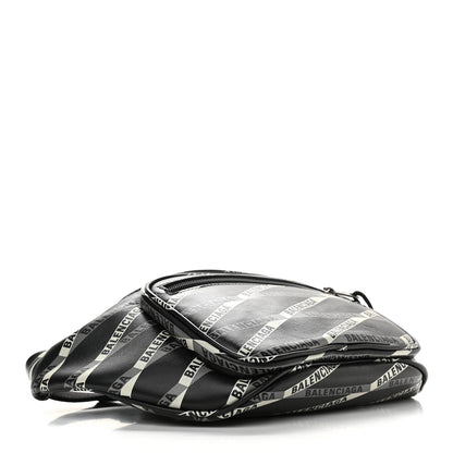 Balenciaga Smooth Calfskin Losange Monogram Explorer Belt Bag Black Grey 4 of 10
