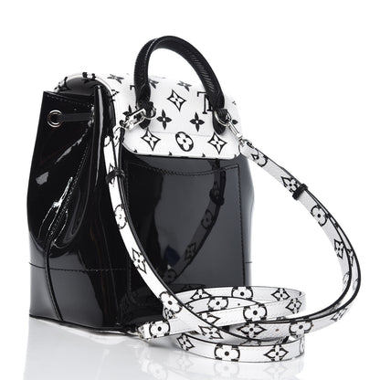 Louis Vuitton Patent Monogram Hot Springs Backpack Black White 4 of 6