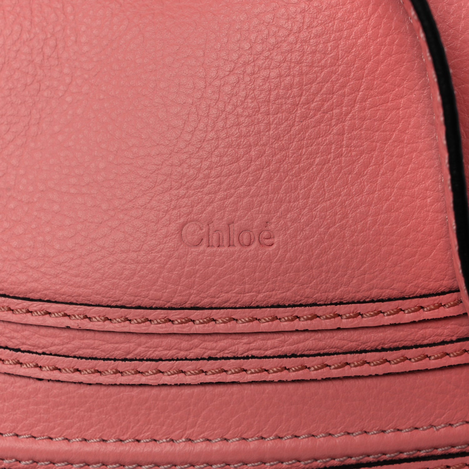 Chloe Calfskin Small Marcie Satchel Coral Pop 10 of 10