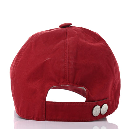 Hermes Cotton H Cap 57 Red 6 of 10