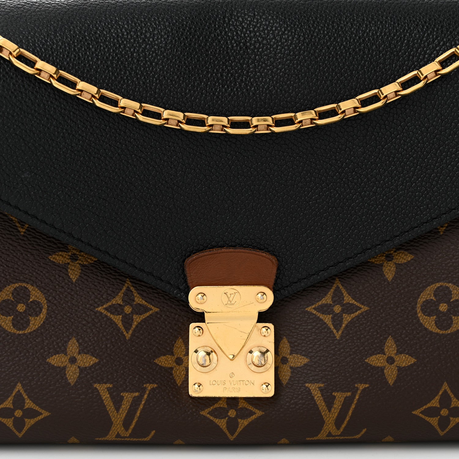 Louis Vuitton Monogram Pallas Chain Black 7 of 9