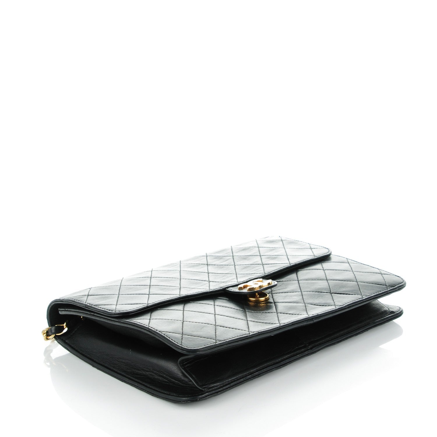 Chanel Lambskin Quilted Medium Single Flap Black 4 of 7