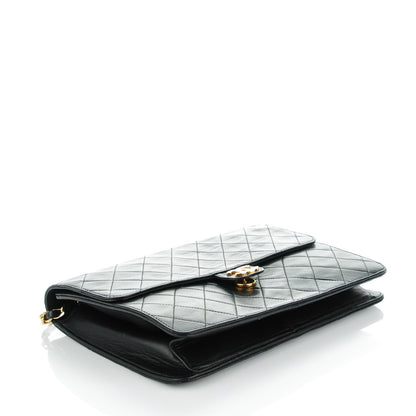 Chanel Lambskin Quilted Medium Single Flap Black 4 of 7