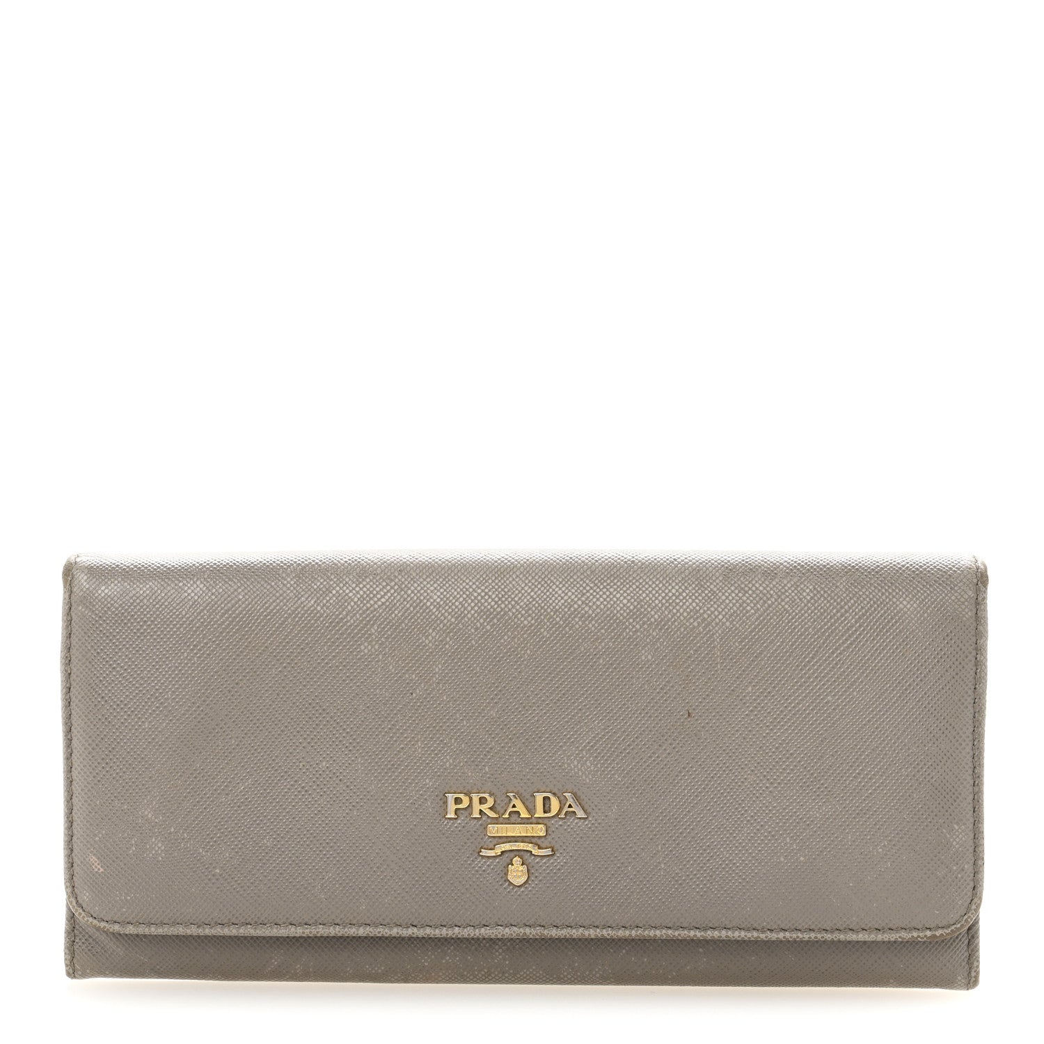 Prada Saffiano Metal Continental Flap Wallet Cammeo Orchidea 1 of 13