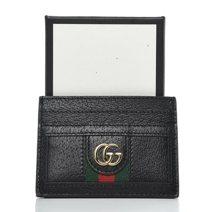 Gucci Calfskin Web GG Ophidia Card Holder Black 6 of 6