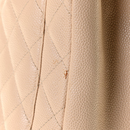Chanel Caviar Quilted Grand Shopping Tote GST Beige 9 of 10
