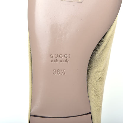 Gucci Metallic Nappa Crystal Square G Madelyn Loafers 36.5 Gold 8 of 8