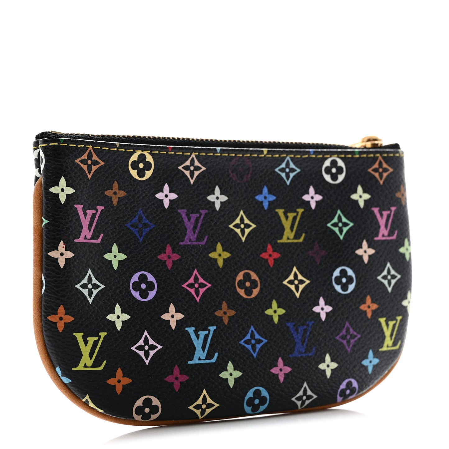 Monogram Multicolor Pochette Plate MM Black