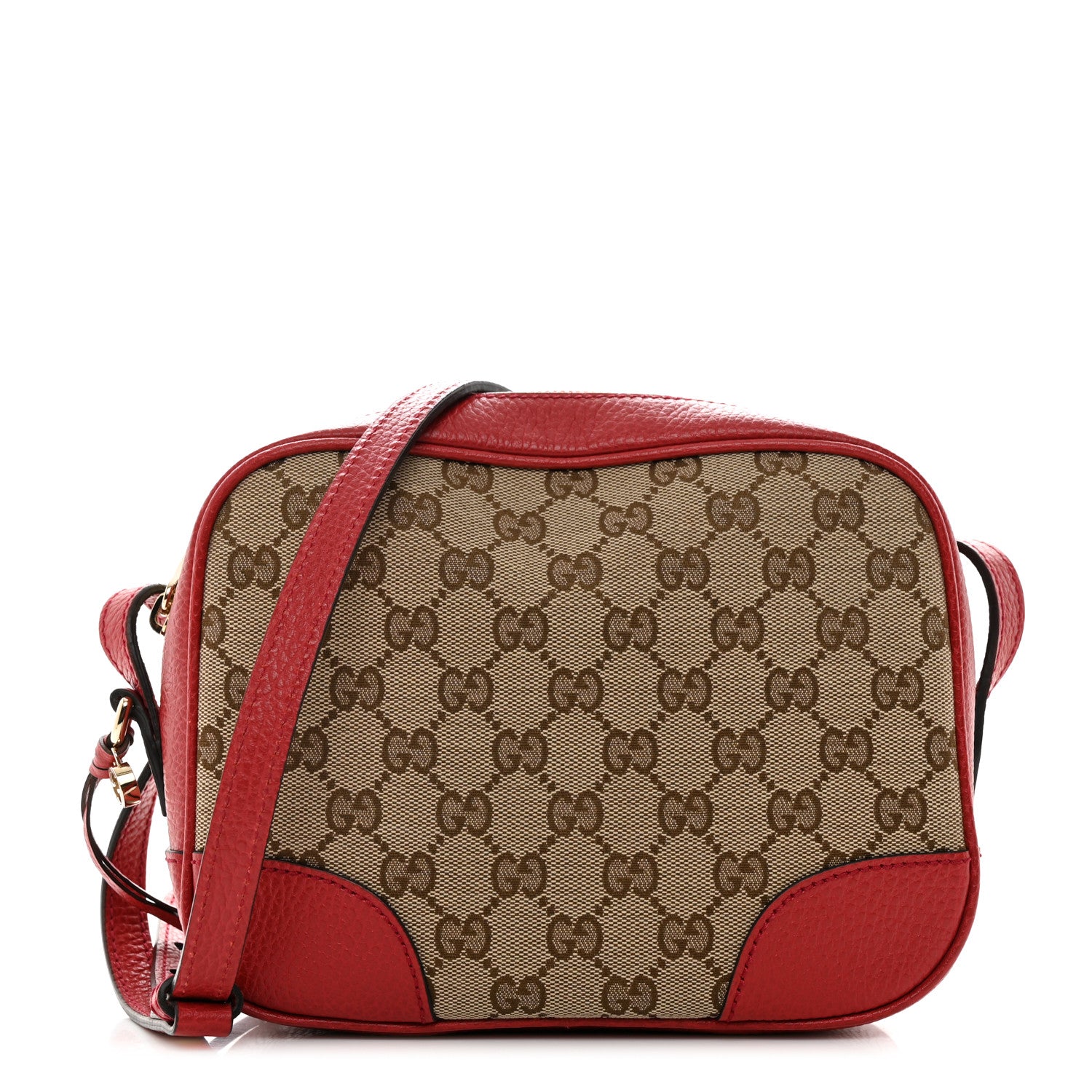 Gucci Monogram Mini Bree Messenger Bag Red 1 of 11