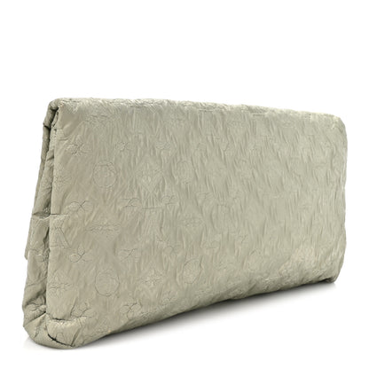 Louis Vuitton Jacquard Quilted Monogram Limelight Clutch GM Perle 3 of 9
