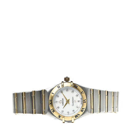 Omega Stainless Steel 18K Yellow Gold Diamond Mother of Pearl 22mm Constellation Quartz Watch 1262.75.00 3 of 8
