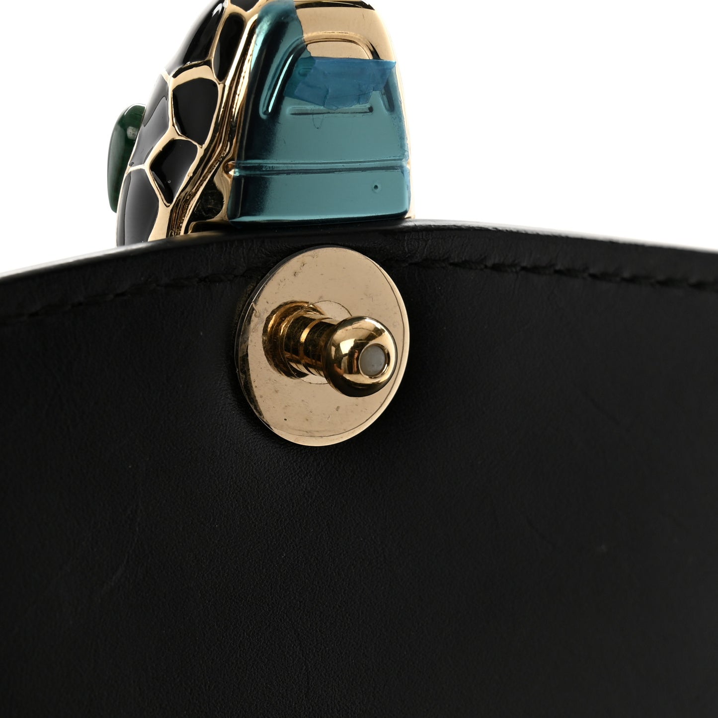 Calfskin Serpenti Forever Crossbody Bag Black