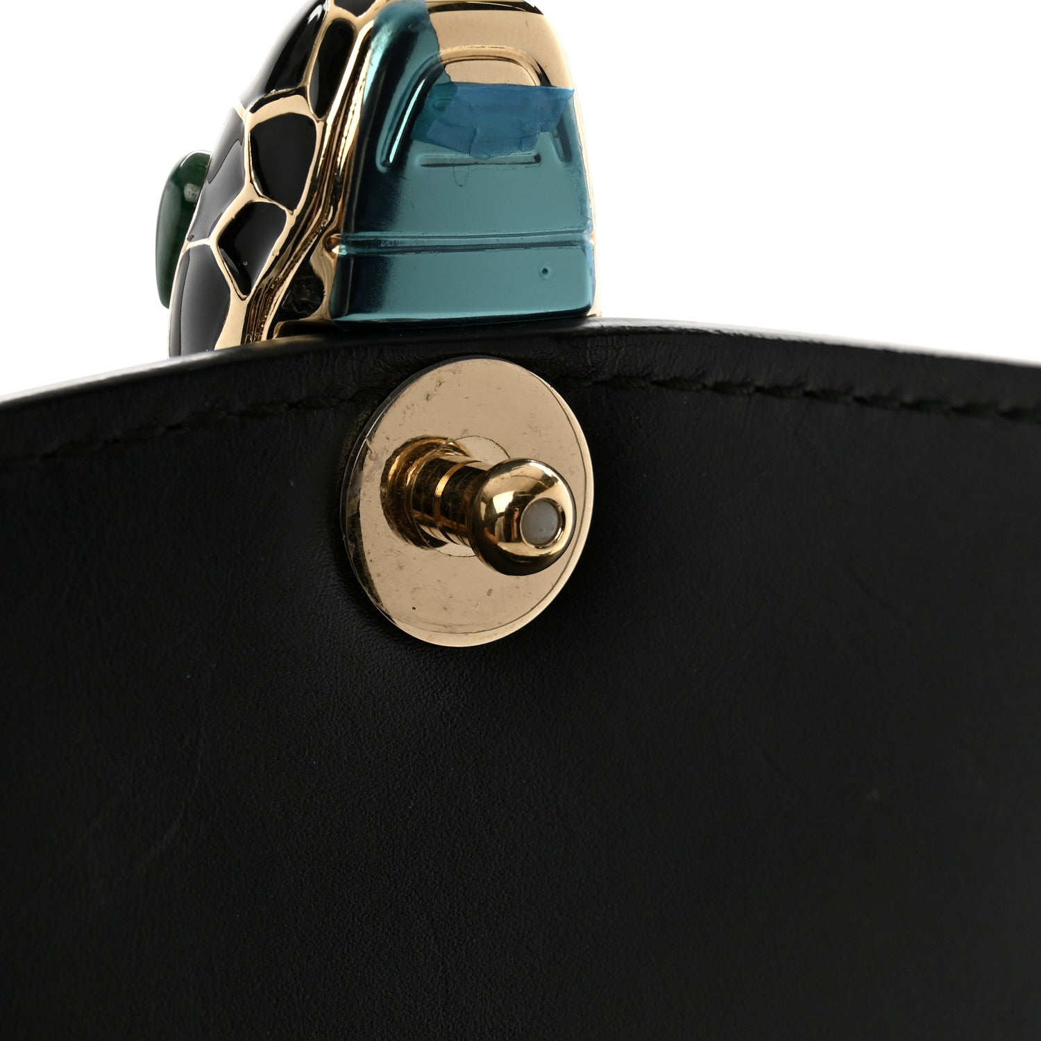 Bulgari Calfskin Serpenti Forever Crossbody Bag Black 14 of 16