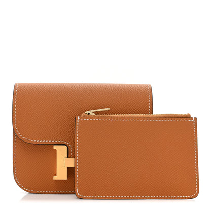 Hermes Epsom Constance Slim Wallet Gold 1 of 11