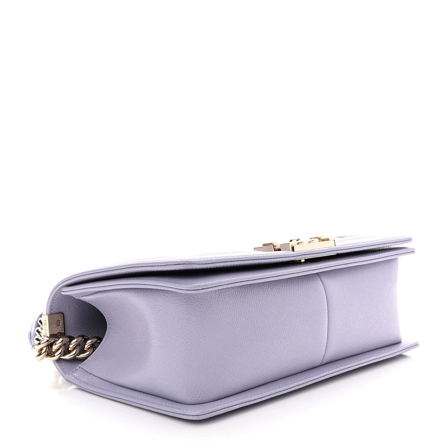 Caviar Quilted Medium Boy Flap Light Purple