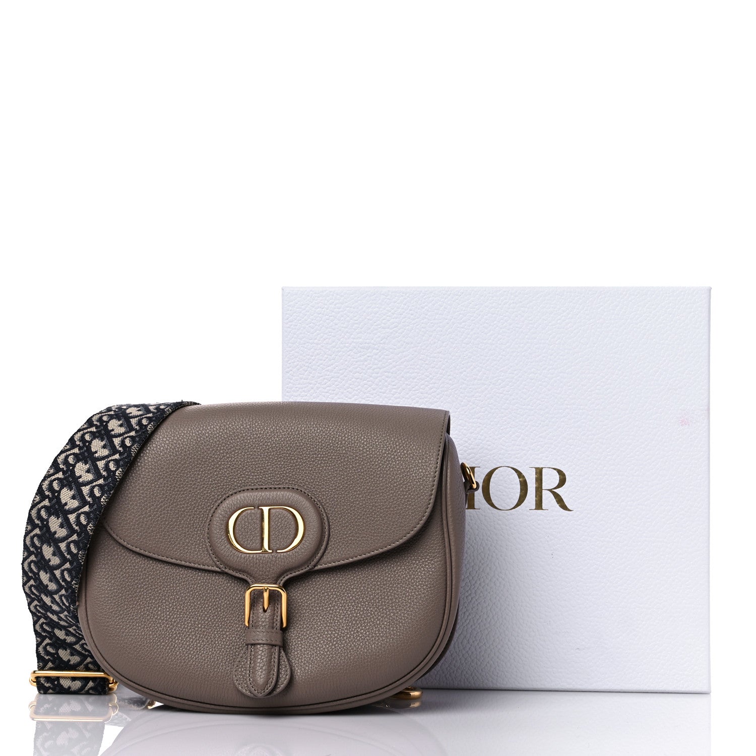 Christian Dior Grained Calfskin Large Bobby Flap Warm Taupe 9 of 9