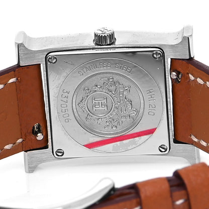 Hermes Stainless Steel Epsom 21mm Heure H Hour Quartz Watch Gold 4 of 5