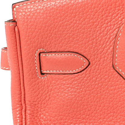 Hermes Taurillon Clemence Birkin 30 Crevette 10 of 39
