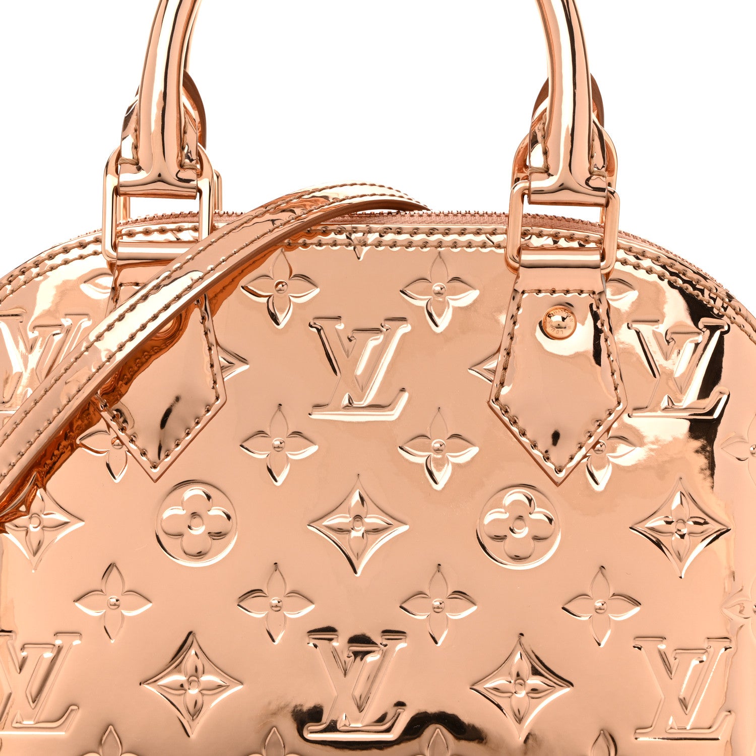 Louis Vuitton Monogram Miroir Alma BB Copper 7 of 11