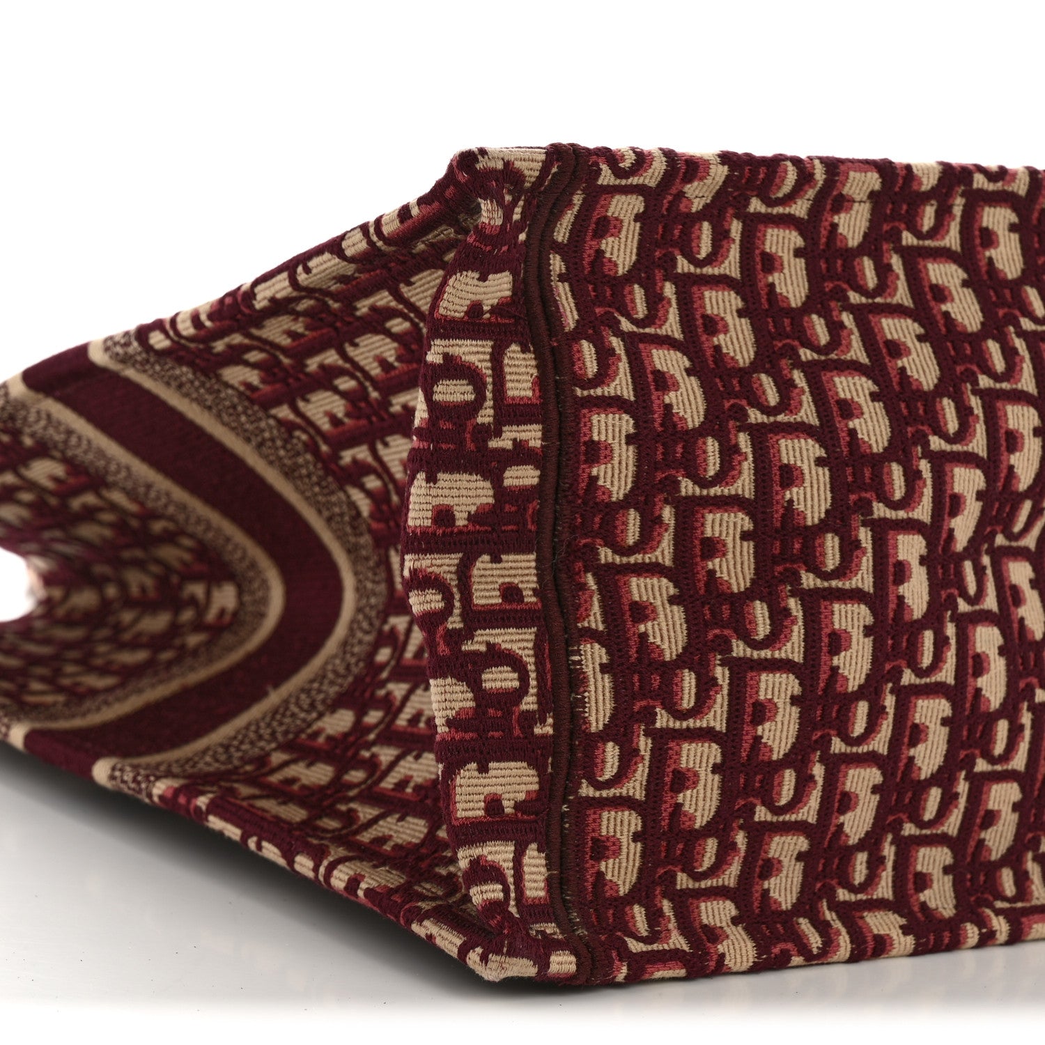 Christian Dior Oblique Large Book Tote Burgundy Multicolor 9 of 11