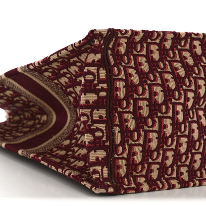 Christian Dior Oblique Large Book Tote Burgundy Multicolor 9 of 11