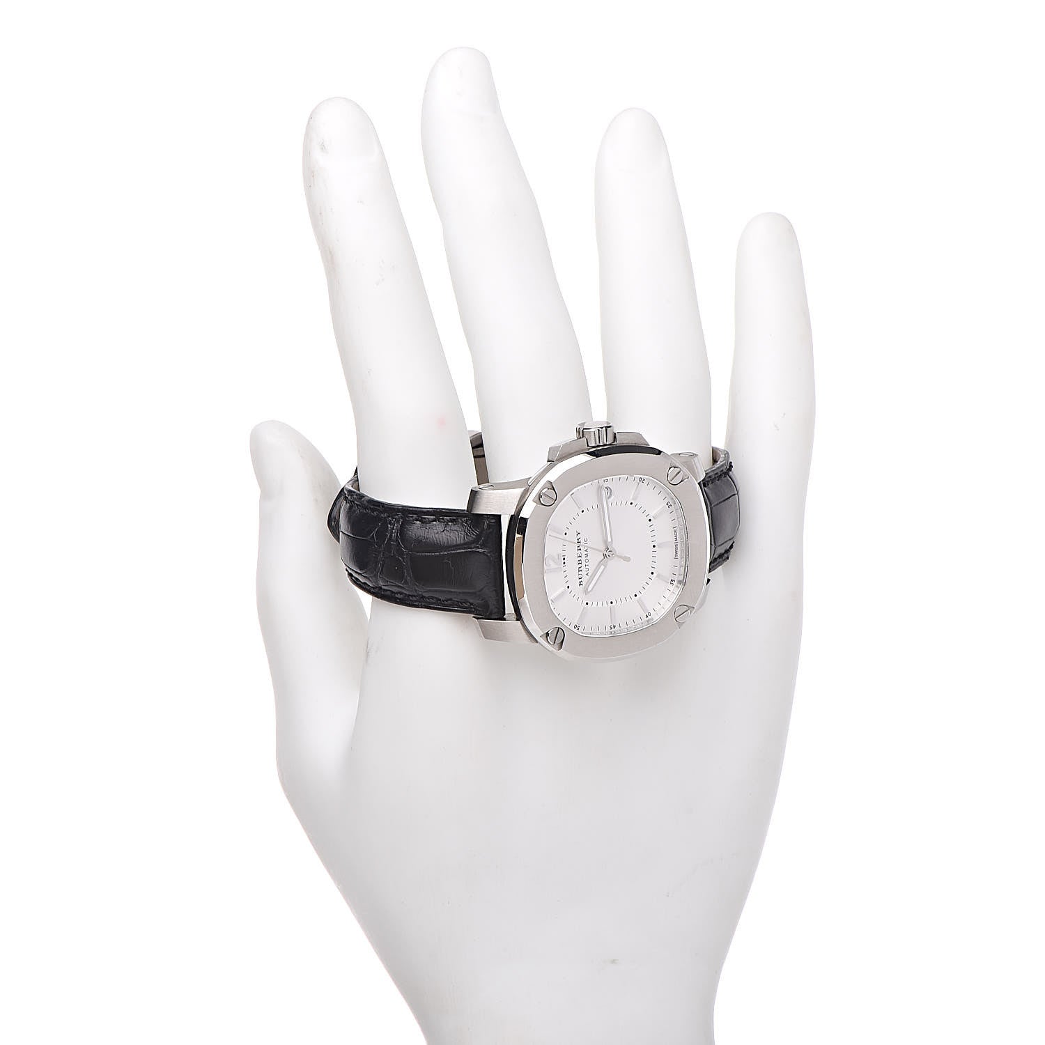 Burberry Stainless Steel Alligator 38mm The Britain Automatic Watch BBY1600 2 of 7