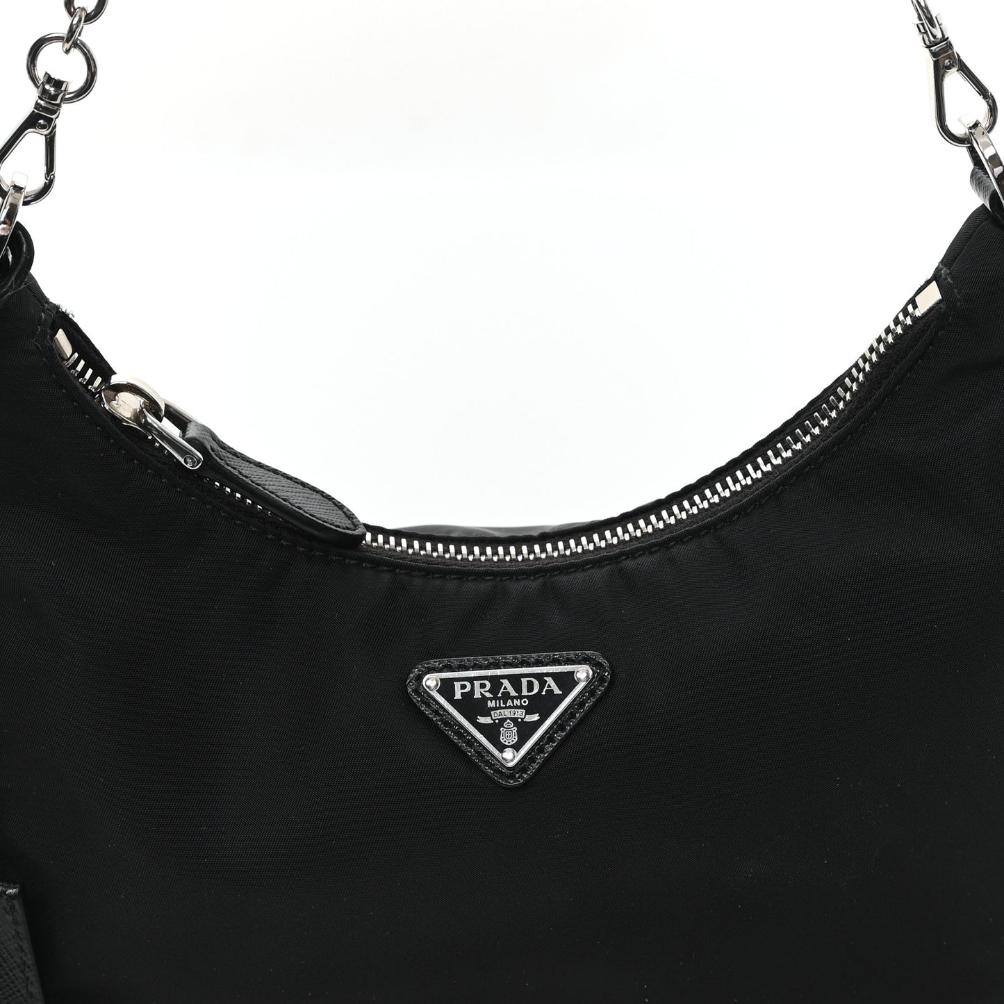 Tessuto Nylon Mini Re-Edition 2000 Shoulder Bag Black