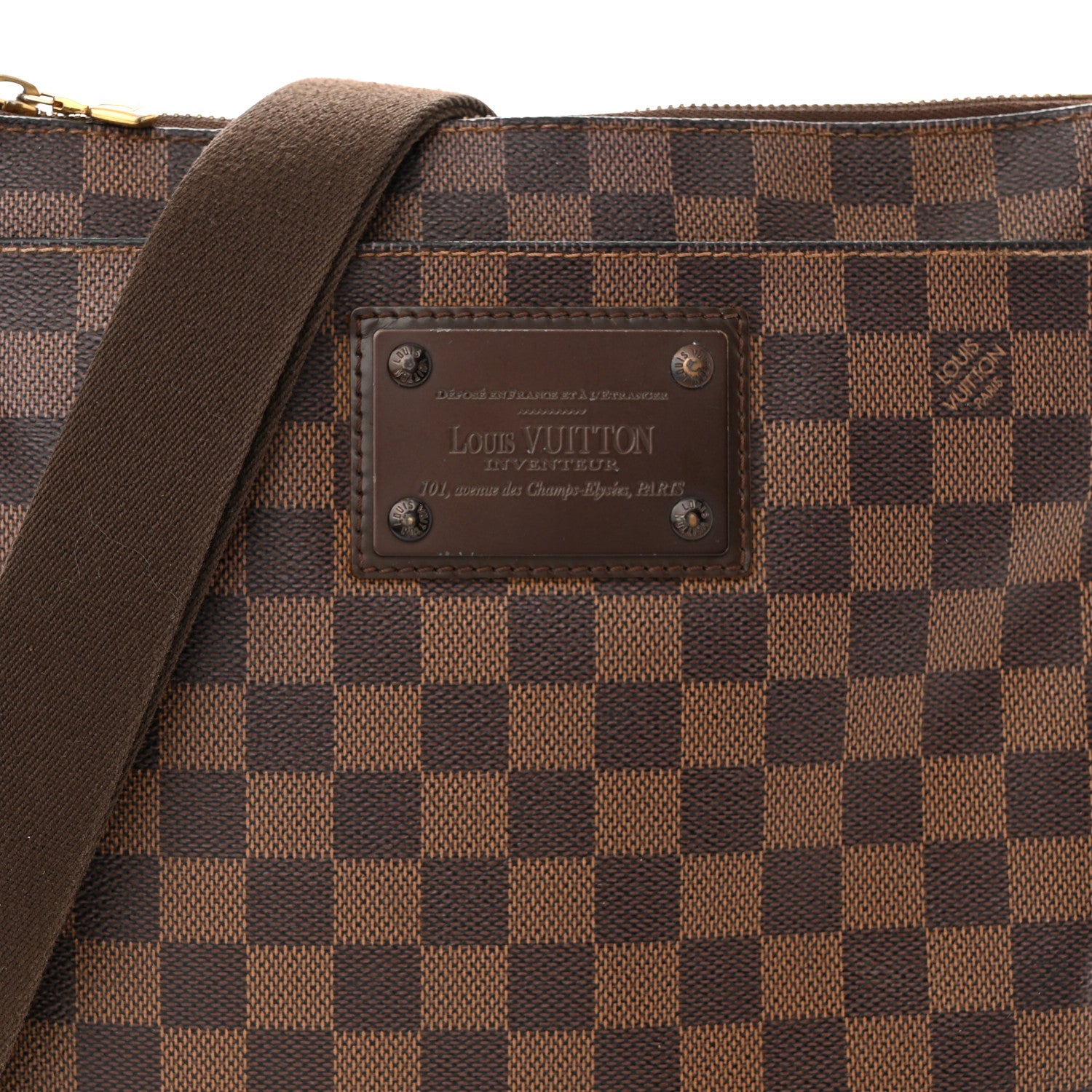 Louis Vuitton Damier Ebene Brooklyn Flat Pochette 7 of 9