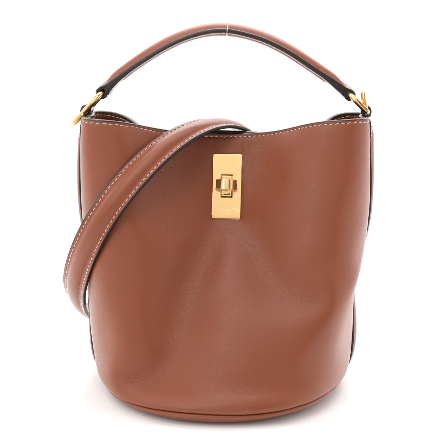 Smooth Calfskin Teen Bucket 16 Tan