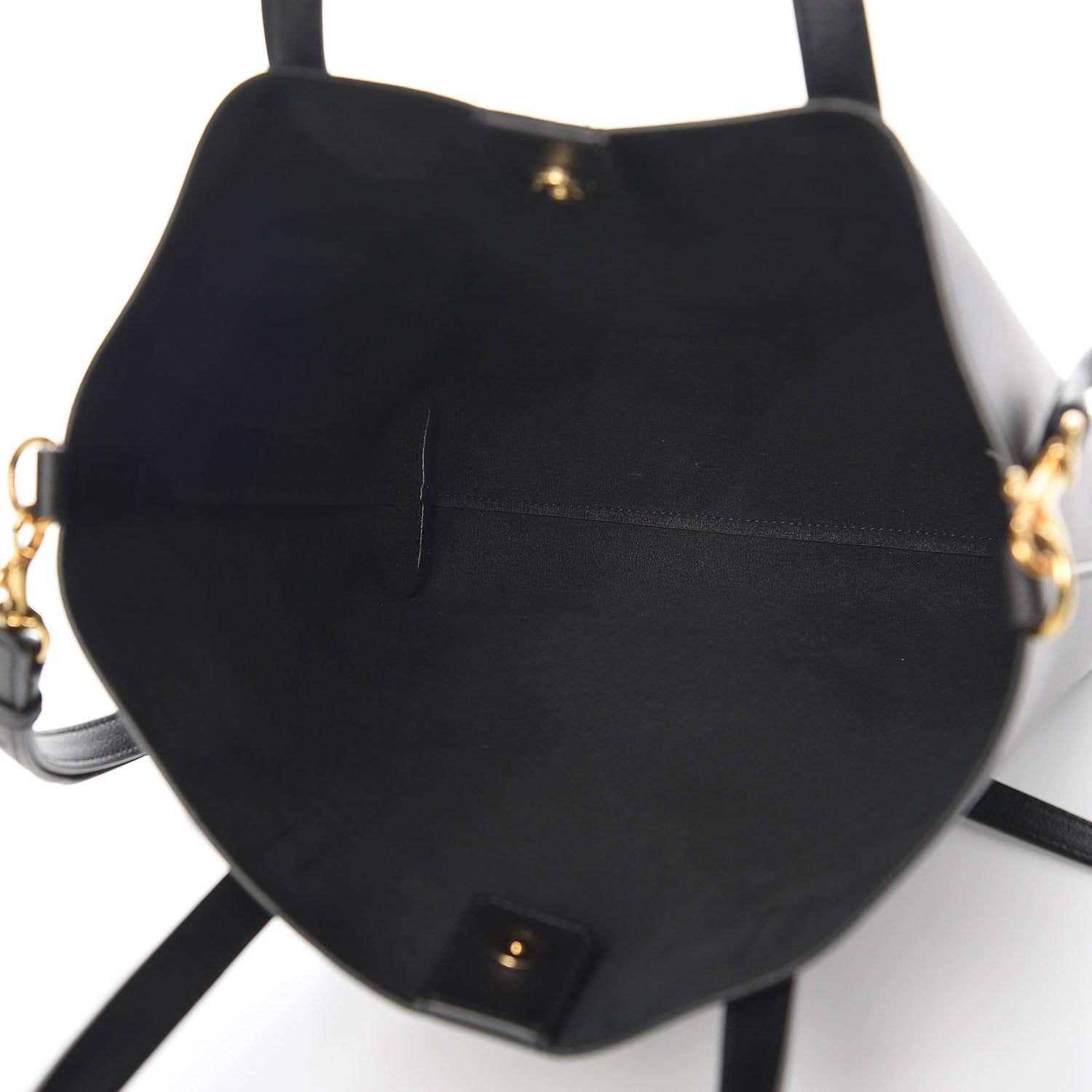 Saint Laurent Calfskin Toy Shopping Tote Black 6 of 8