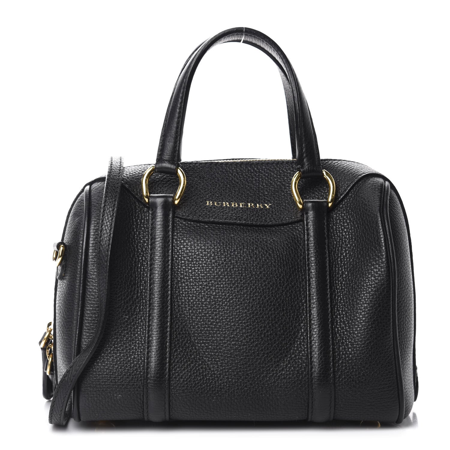 Burberry Derby Calfskin Small Alchester Bowling Bag Black 1 of 9