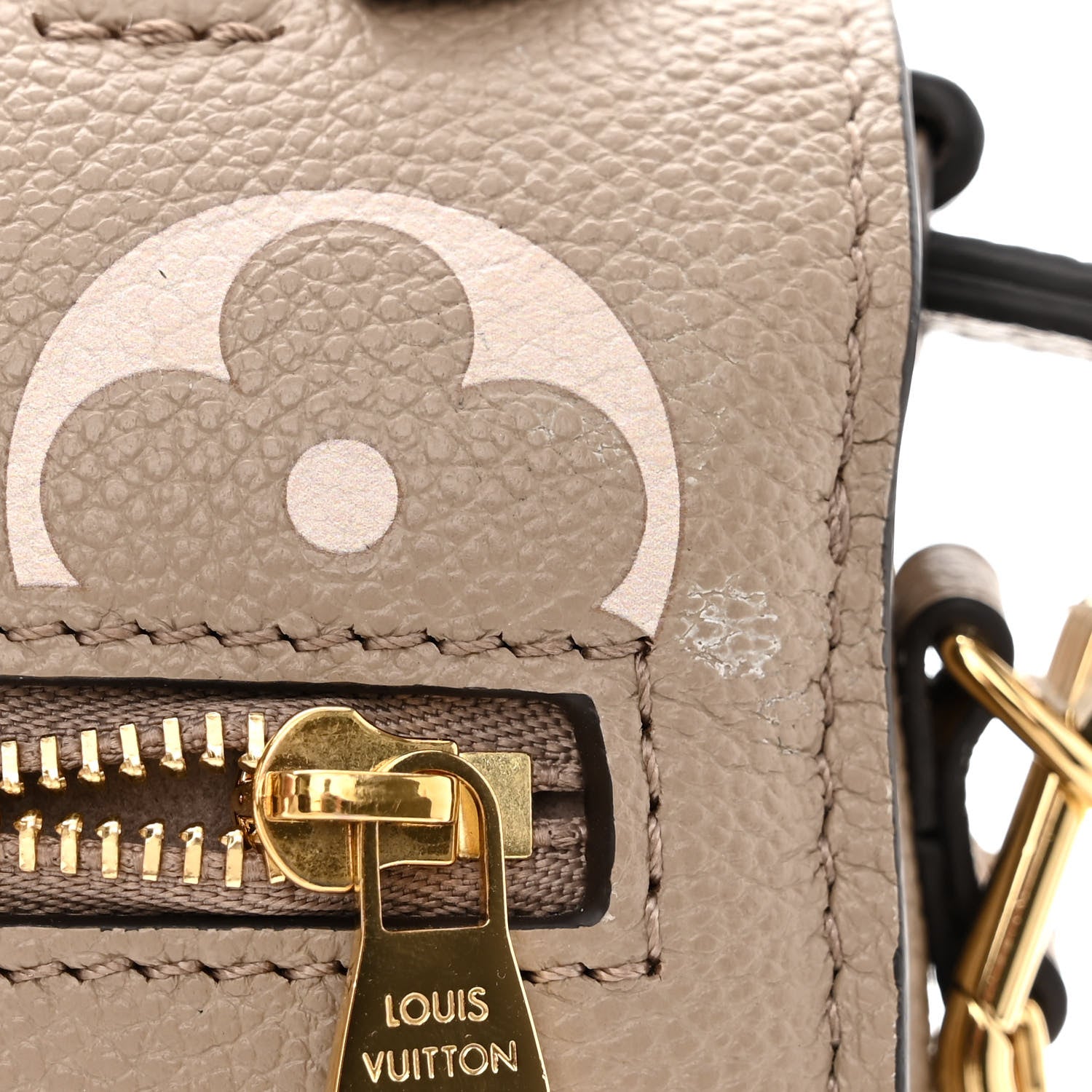 Louis Vuitton Empreinte Monogram Giant Pochette Metis East West Tourterelle Creme 10 of 10