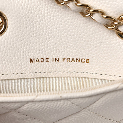 Chanel Caviar Quilted Mini Chain Belt Bag White 6 of 10
