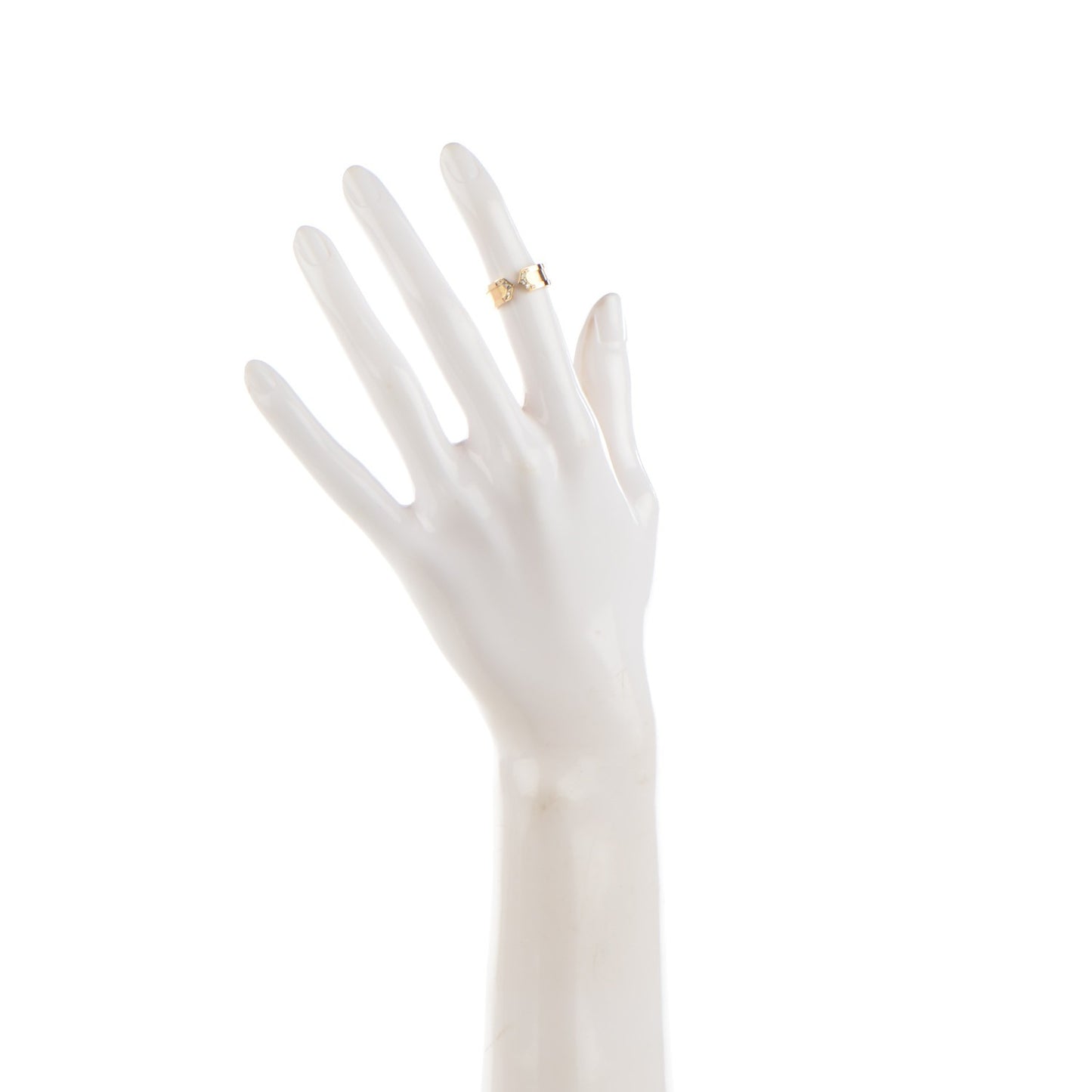 18K Yellow Gold Diamond 7mm C De Ring 47 4