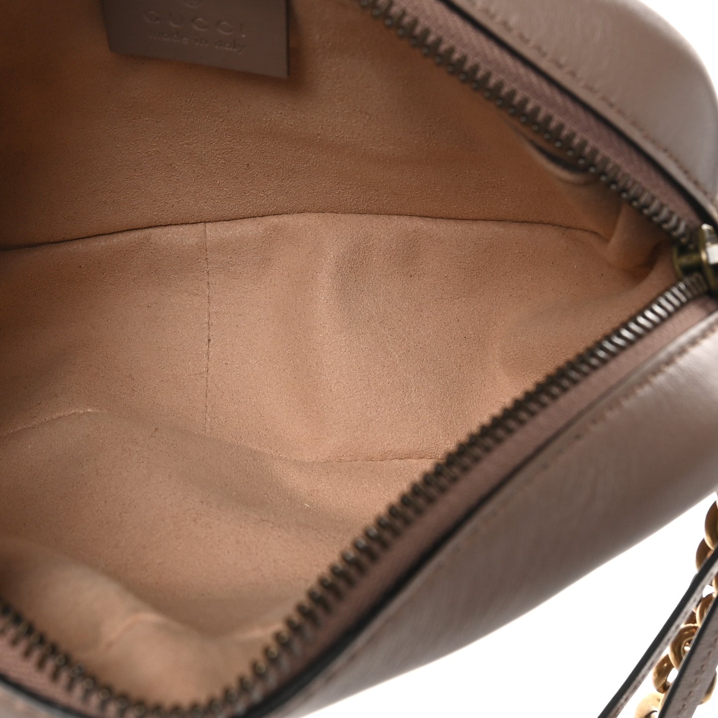 Calfskin Matelasse Mini GG Marmont Chain Shoulder Bag Porcelain Rose