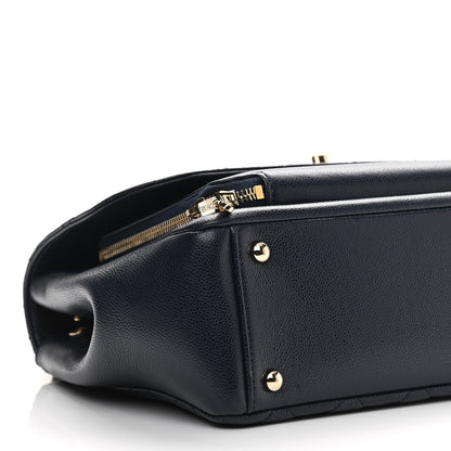 Chanel Caviar Quilted Large Business Affinity Flap Navy 8 of 10