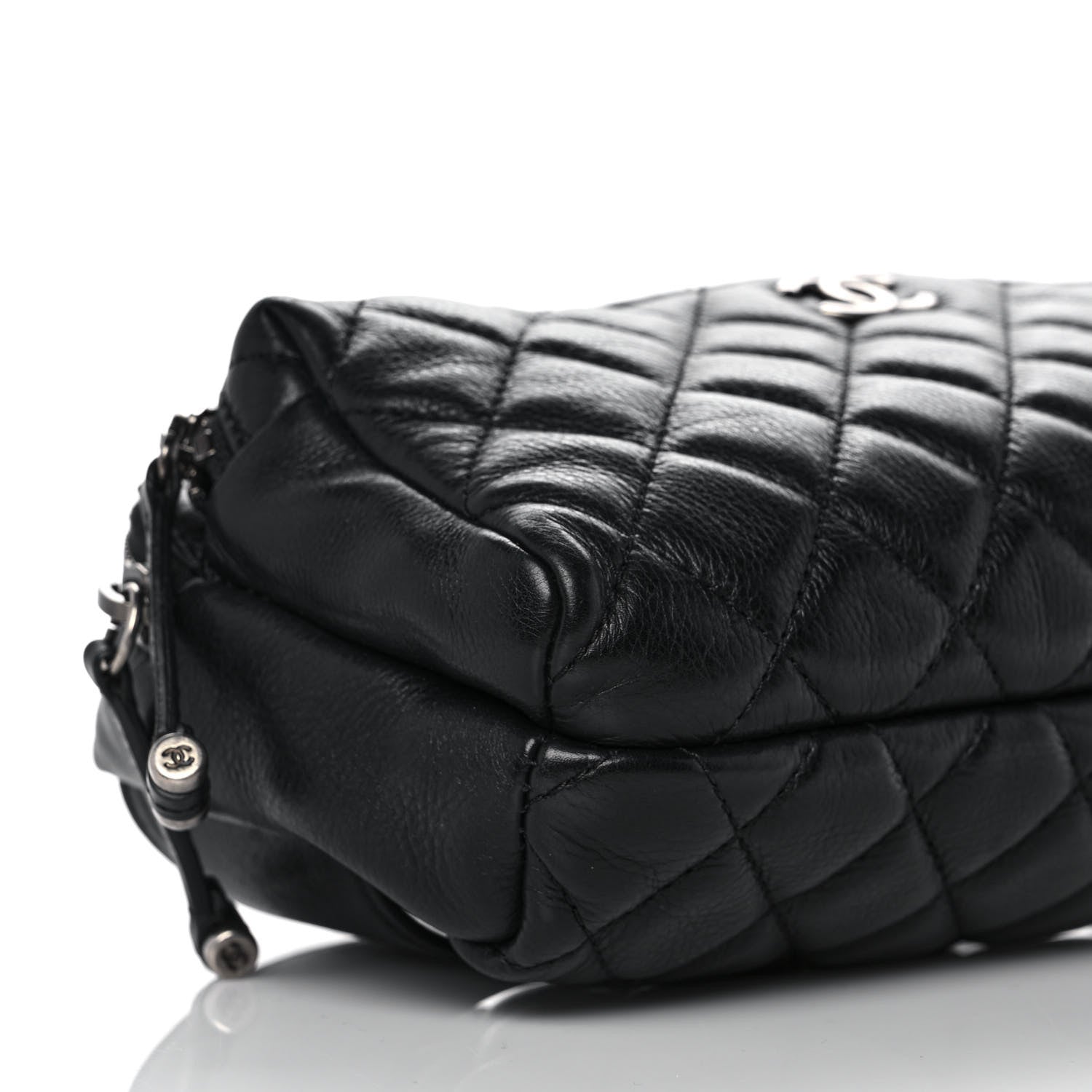 Chanel Calfskin Quilted Waist Bag Black 8 of 12