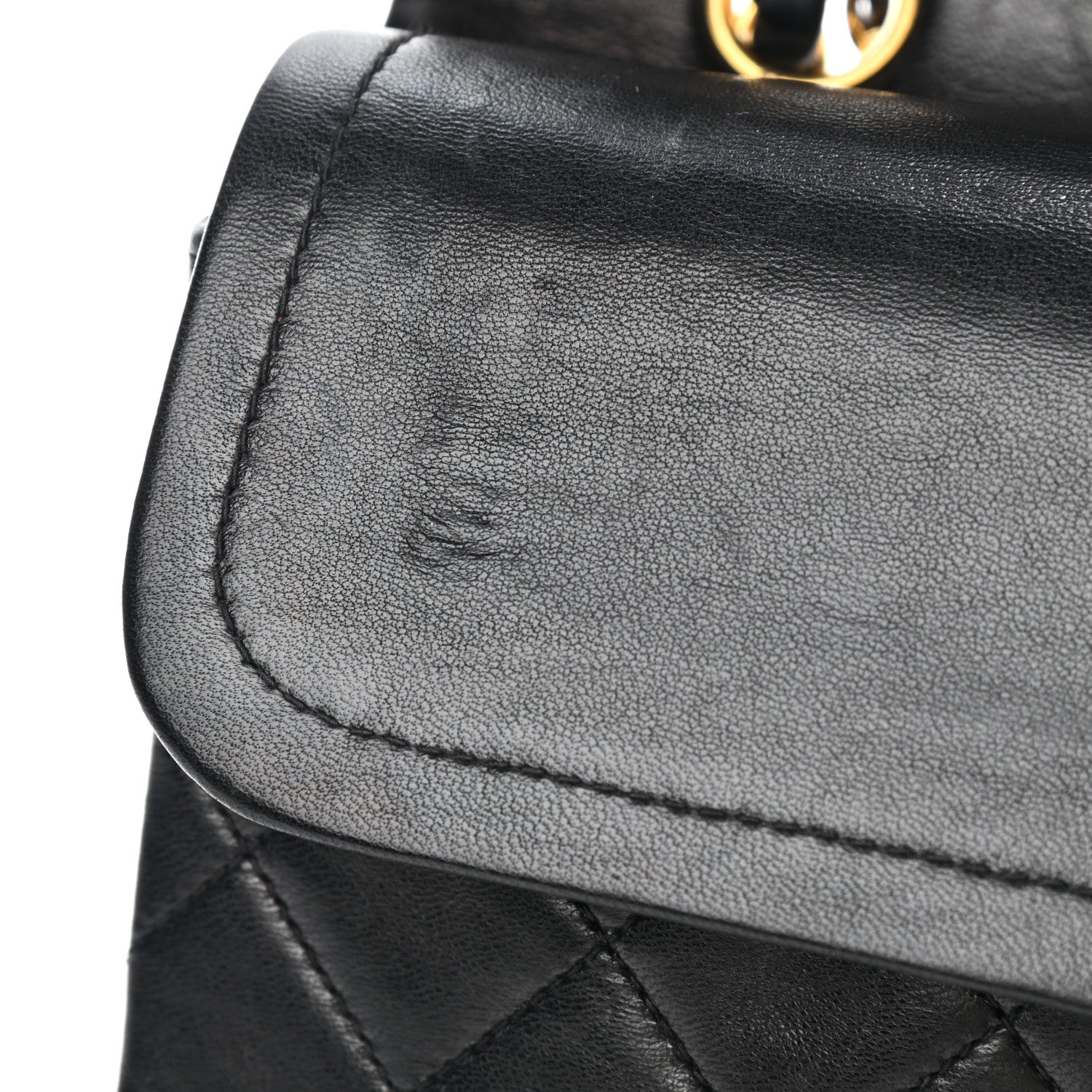 Chanel Lambskin Quilted Medium Double Flap Black 8 of 10