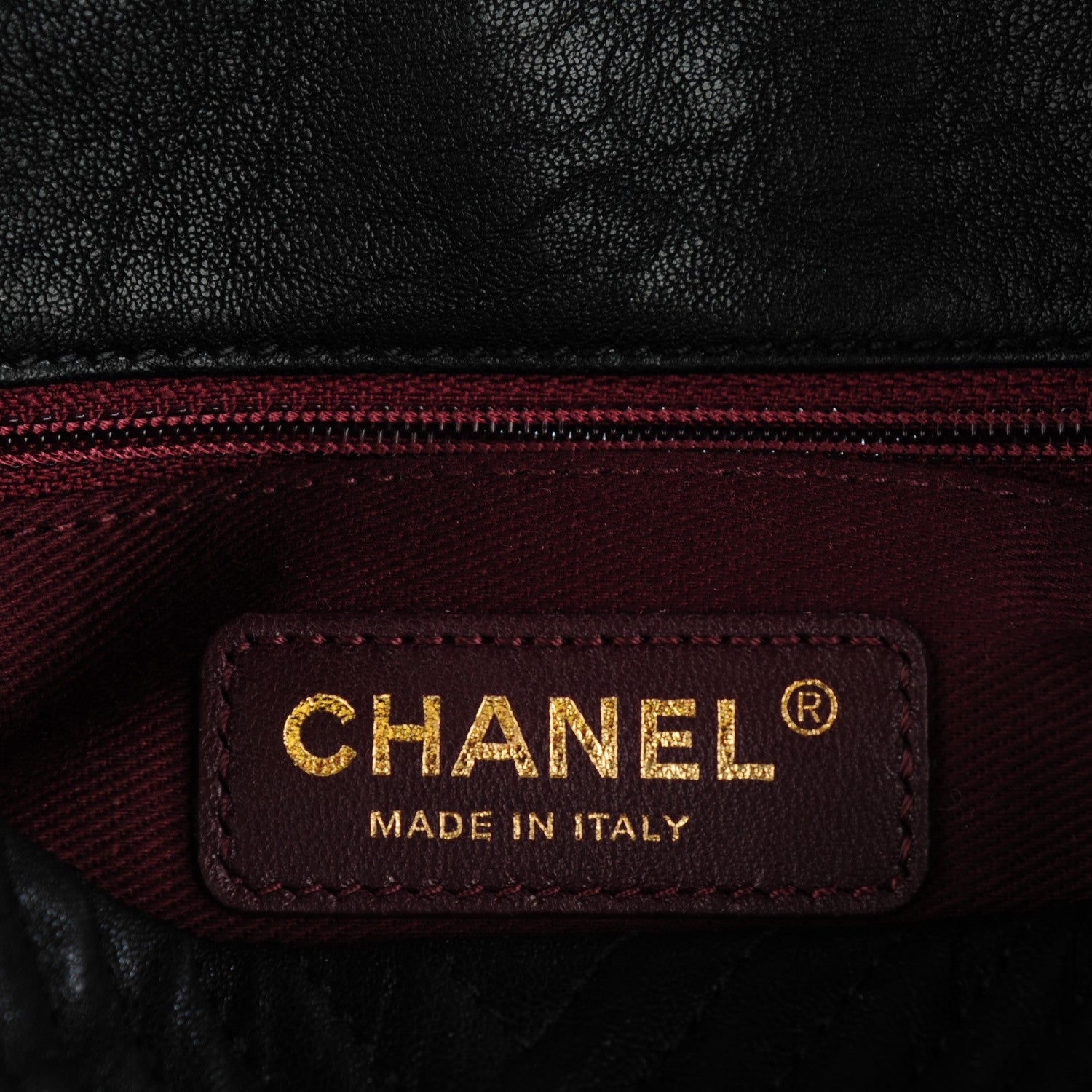 Chanel Wrinkled Lambskin Chevron Quilted Small Flap Black 7 of 8