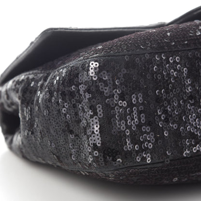 Chanel Sequin Lambskin Medium Moonlight on Water Flap Black 8 of 9