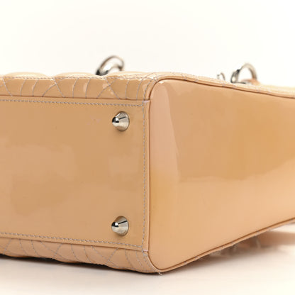 Christian Dior Patent Cannage Large Lady Dior Dark Beige 10 of 14