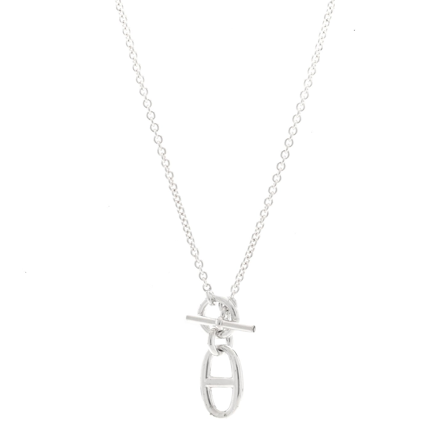 Sterling Silver Amulette Chaine d'Ancre Necklace