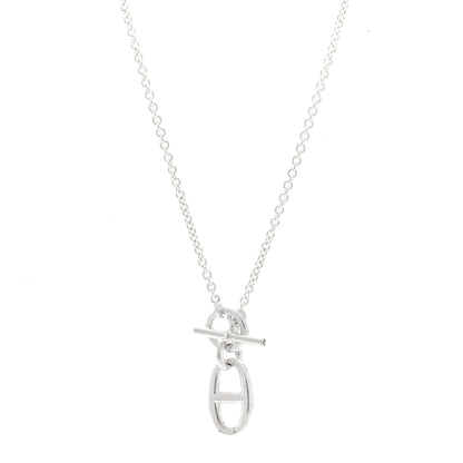 Hermes Sterling Silver Amulette Chaine d'Ancre Necklace 1 of 4
