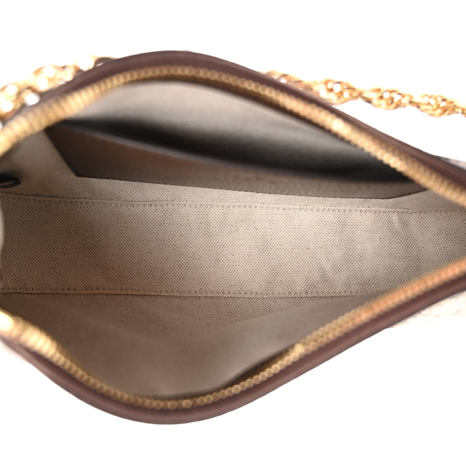 Gucci GG Supreme Monogram Textured Dollar Calfskin Web Small Ophidia GG Handbag Beige Ebony New Acero 5 of 10