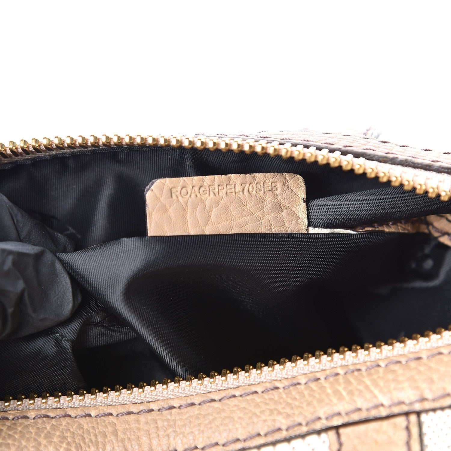 Burberry Grainy Calfskin Canvas Nevinson Bowling Bag Beige 8 of 14