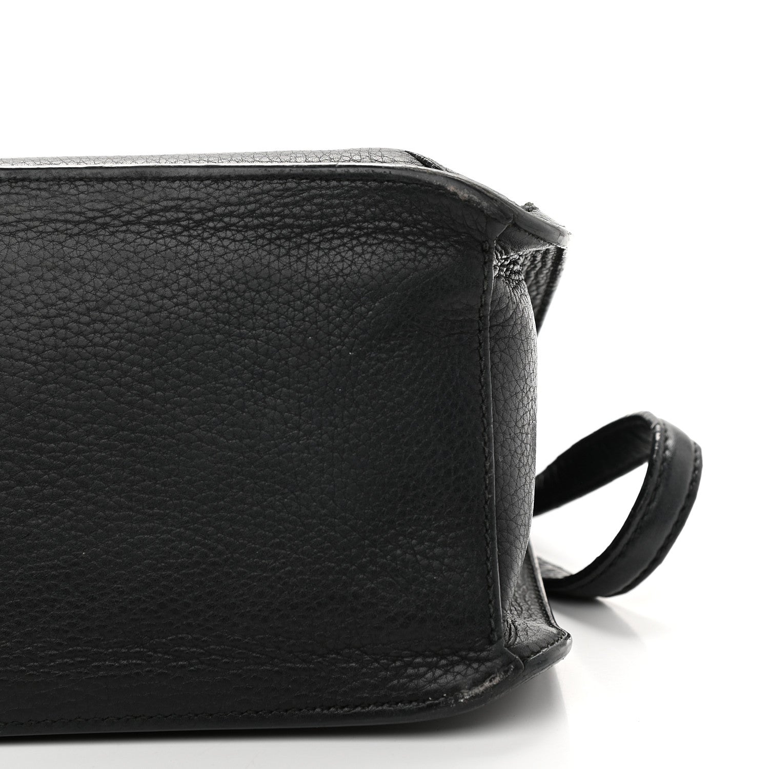 Gucci Pebbled Calfskin Medium Bamboo Daily Flap Shoulder Bag Black 8 of 17