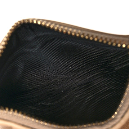 Saint Laurent Calfskin Monogram Bi-Fold Zipped Wallet Nude Powder 6 of 9