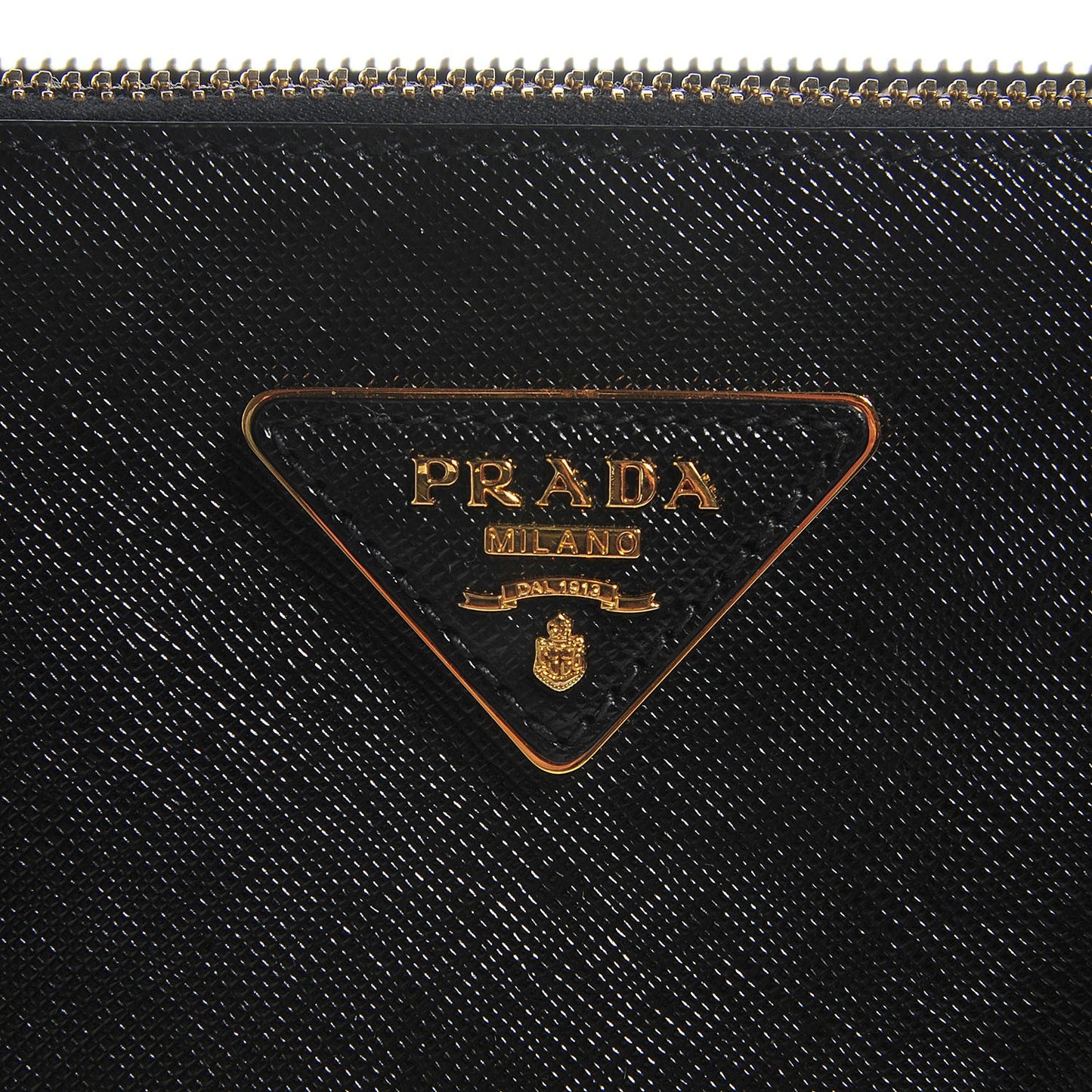 Saffiano Lux Small Double Zip Tote Nero Black