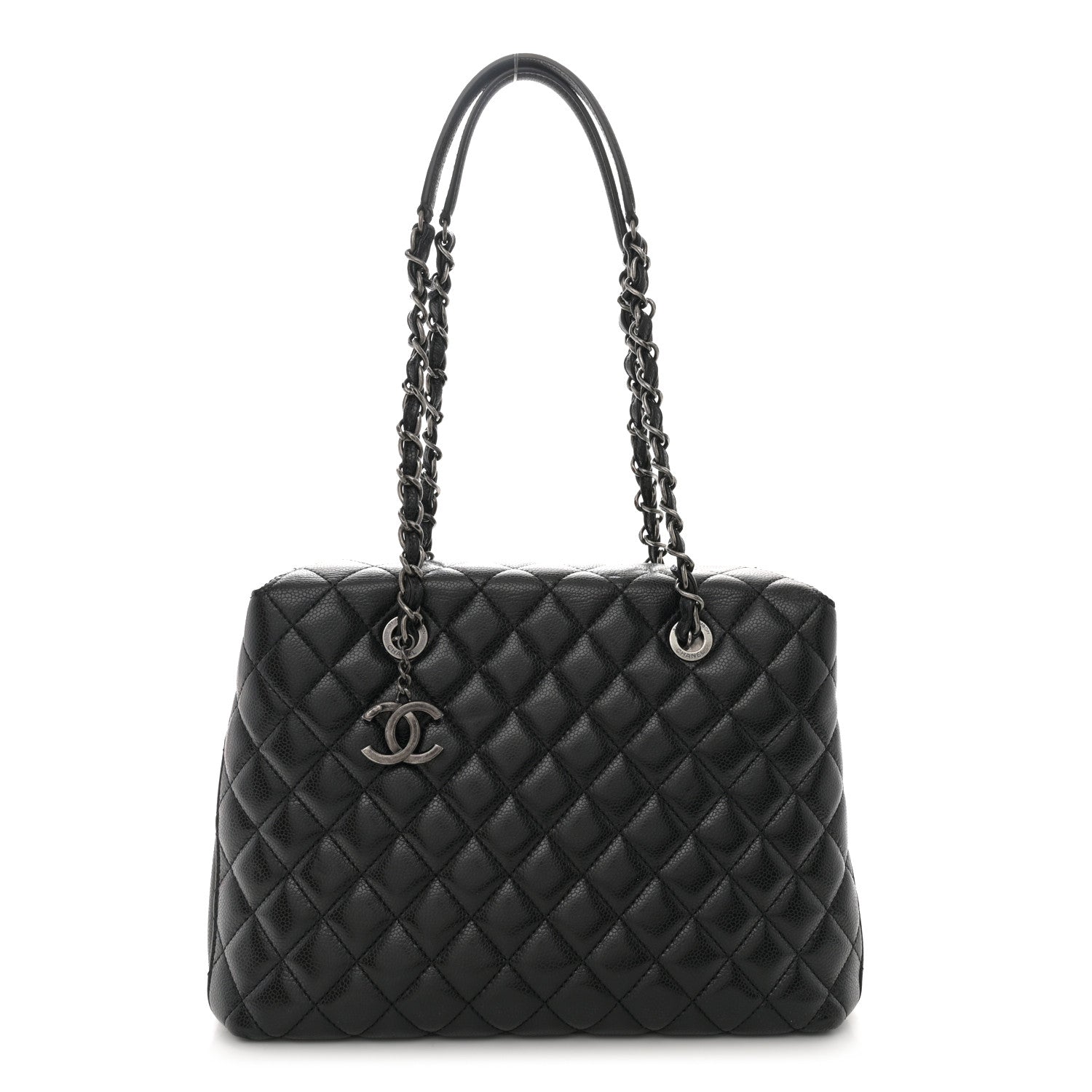 Chanel Caviar Quilted Small City Shopping Tote Black 1 of 10