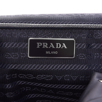 Prada Nylon Vela Saffiano Medium Cinch Backpack Baltico 6 of 7